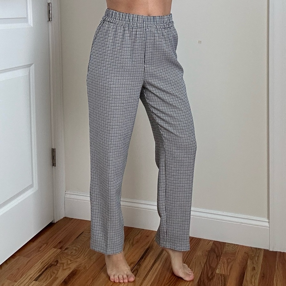 Houndstooth Pattern Slacks With Pockets - Picture 4 of 13